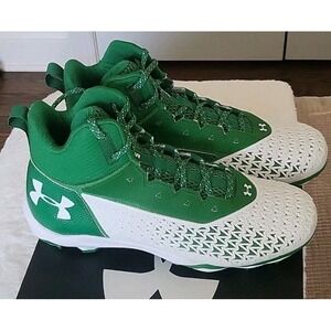 NWT Under Armour UA Hammer Green Men's Size 10.5 Cleats 3021193-301